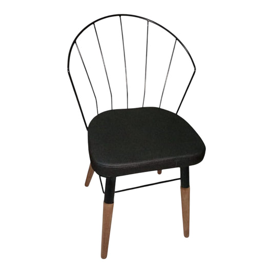 Mtl-148 Comfort Metal Chair with Wooden Legs