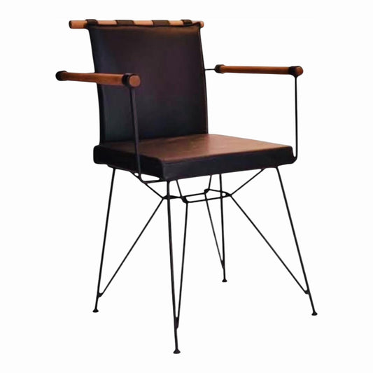 Mtl-166 Cotton Metal Armchair