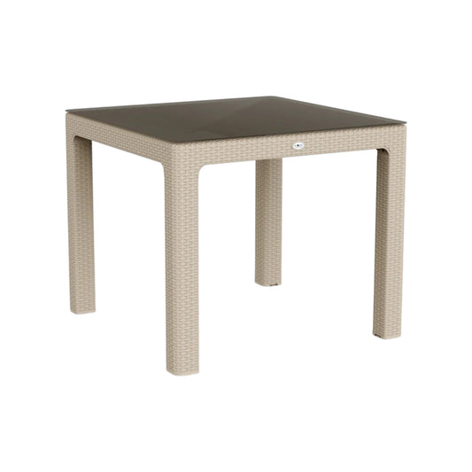 Regnum 90x90 Camlı Masa Orijinal – 25 kg | Dayanıklı & Şık Dış Mekan Masası | Fabrikadanal.net